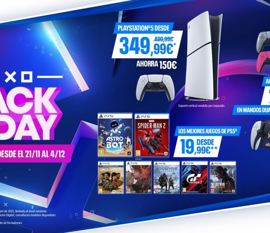 PS5 a 349,99 euros entre las ofertas de Playstation por el Black Friday