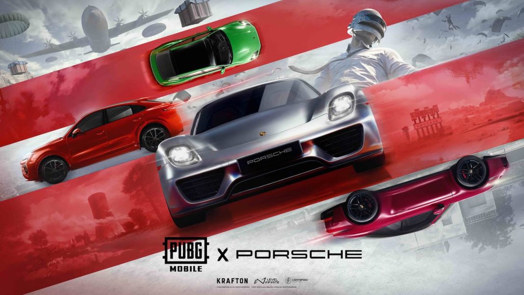 PUBG MOBILE y Porsche art