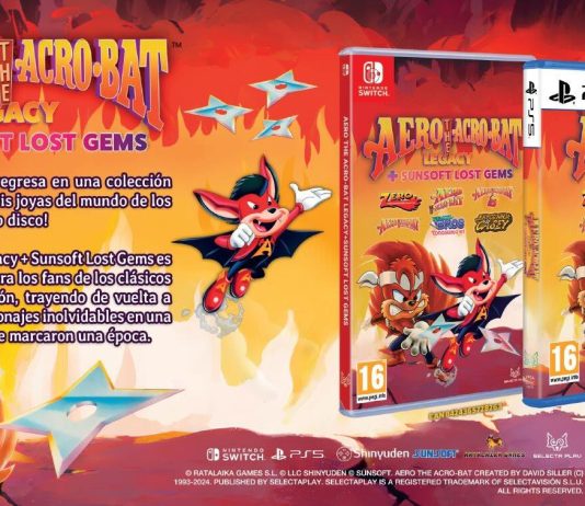 SelectaPlay anuncia la edición física de Aero The Acro-Bat Legacy + Sunsoft Lost Gems