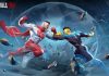 Universa luce habilidades en el juego de lucha 3v3 Invincible VS