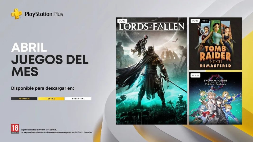 PS Plus Abril 2026