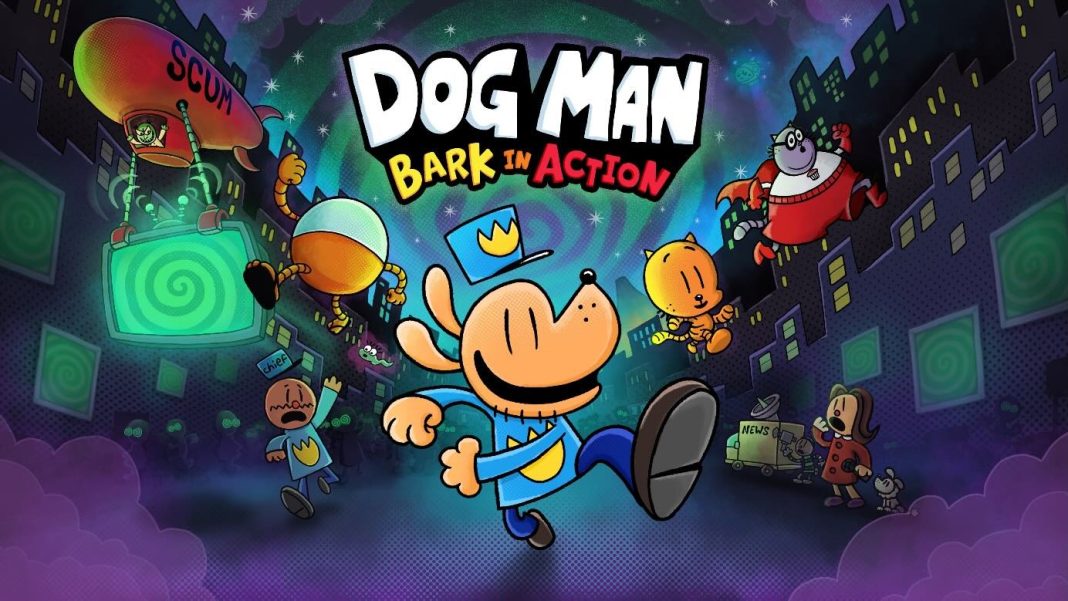 Dog Man- Bark in Action art
