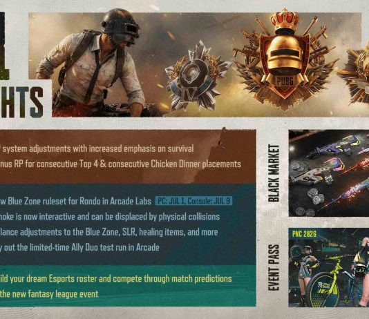Las partidas clasificatorias se potencian en la 42.1 de PUBG: BATTLEGROUNDS