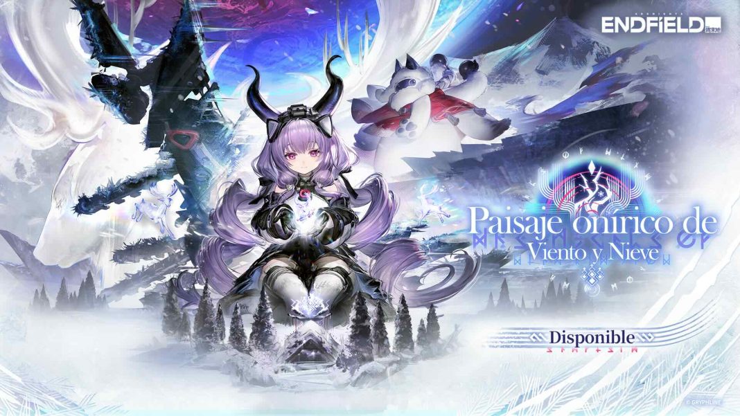 Arknights- Endfield Paisaje Onirico Nieve art