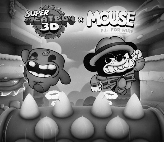 Super Meat Boy 3D se vuelve "noir": Llega la colaboración con MOUSE: P.I. For Hire